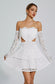 Deborah white lace mini dress