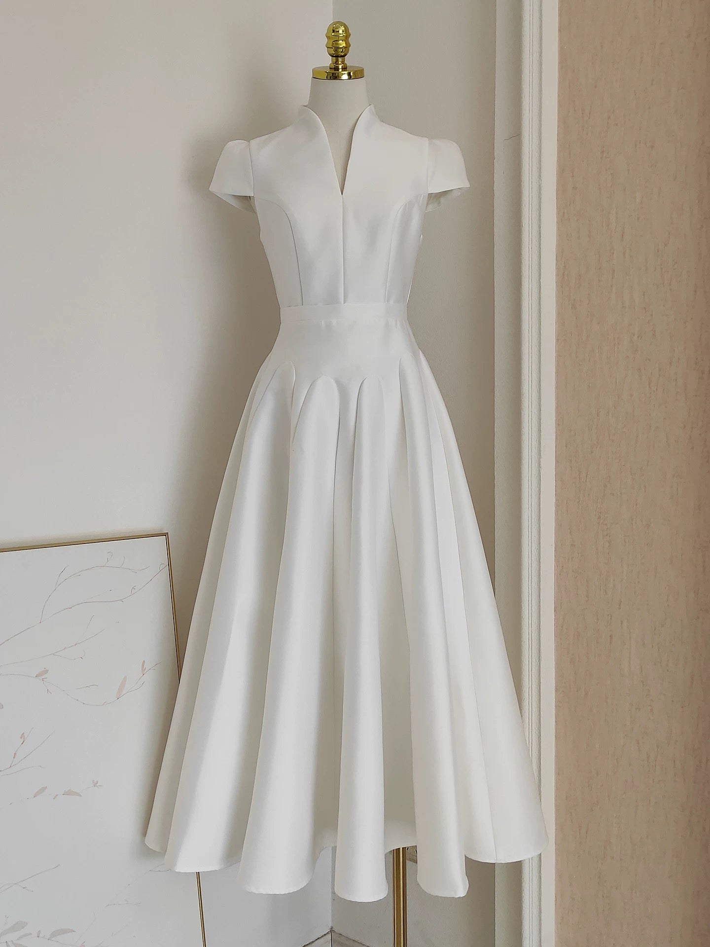 Renée Vintage Pleated Midi Dress