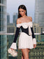 Marina off shoulder mini dress