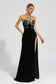 Diamond black halterneck maxi dress