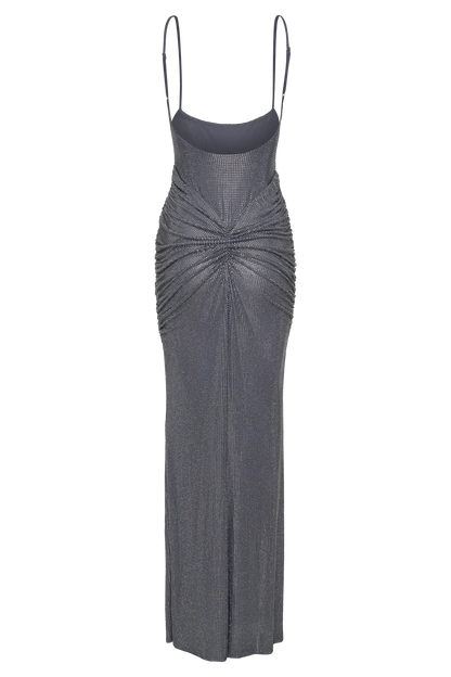 Diamond backless maxi dress