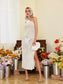 Ines flower white see-thru maxi dress