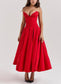 Lady strapless midi dress