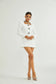 Vivi white blazer mini dress