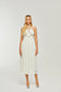 Hermine pearls midi dress