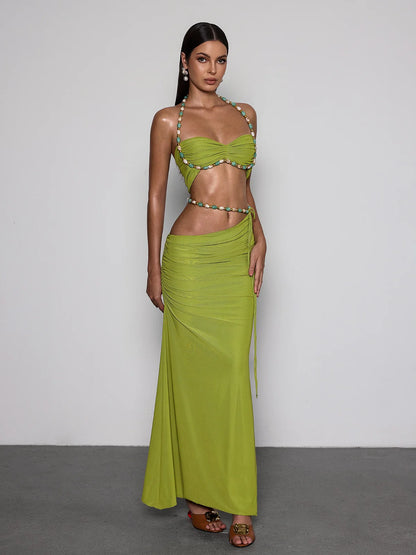 Amara Beaded Maxi Set