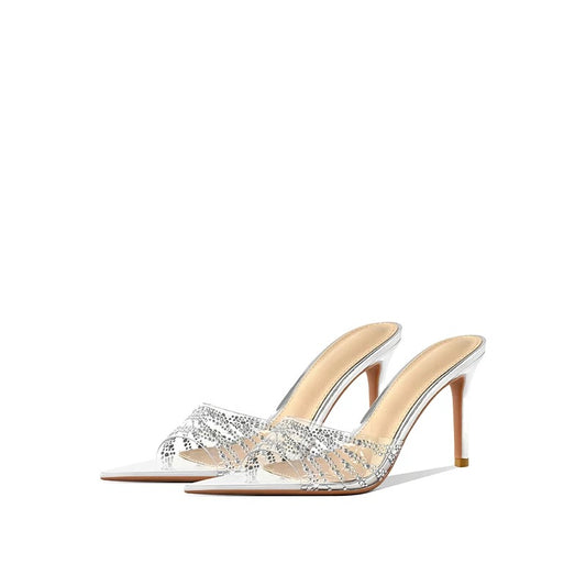 Crystal Whisper PVC Heels