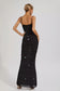 Indie rhinestone maxi dress