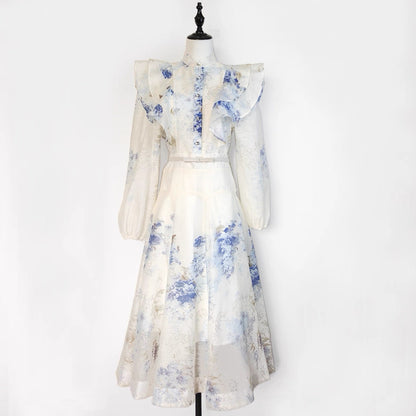 Vivienne Garden Ruffle Midi Set