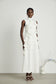 Laila flower white maxi dress