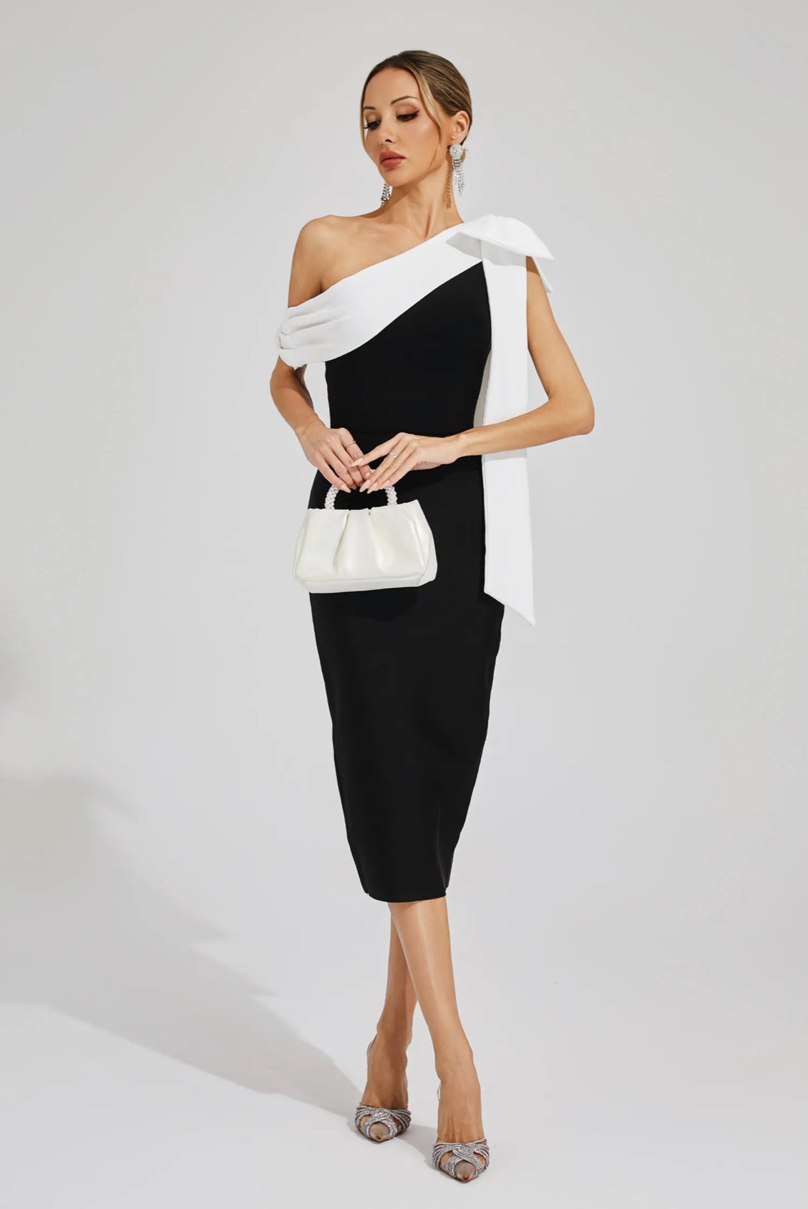 Kelly off shoulder midi dress