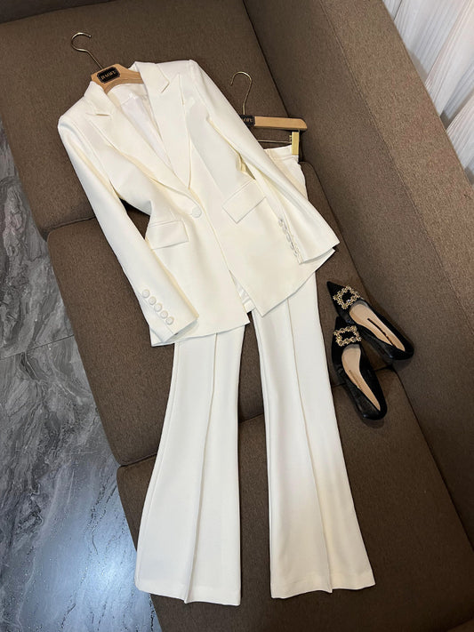Simple white suit set (8140910723310)