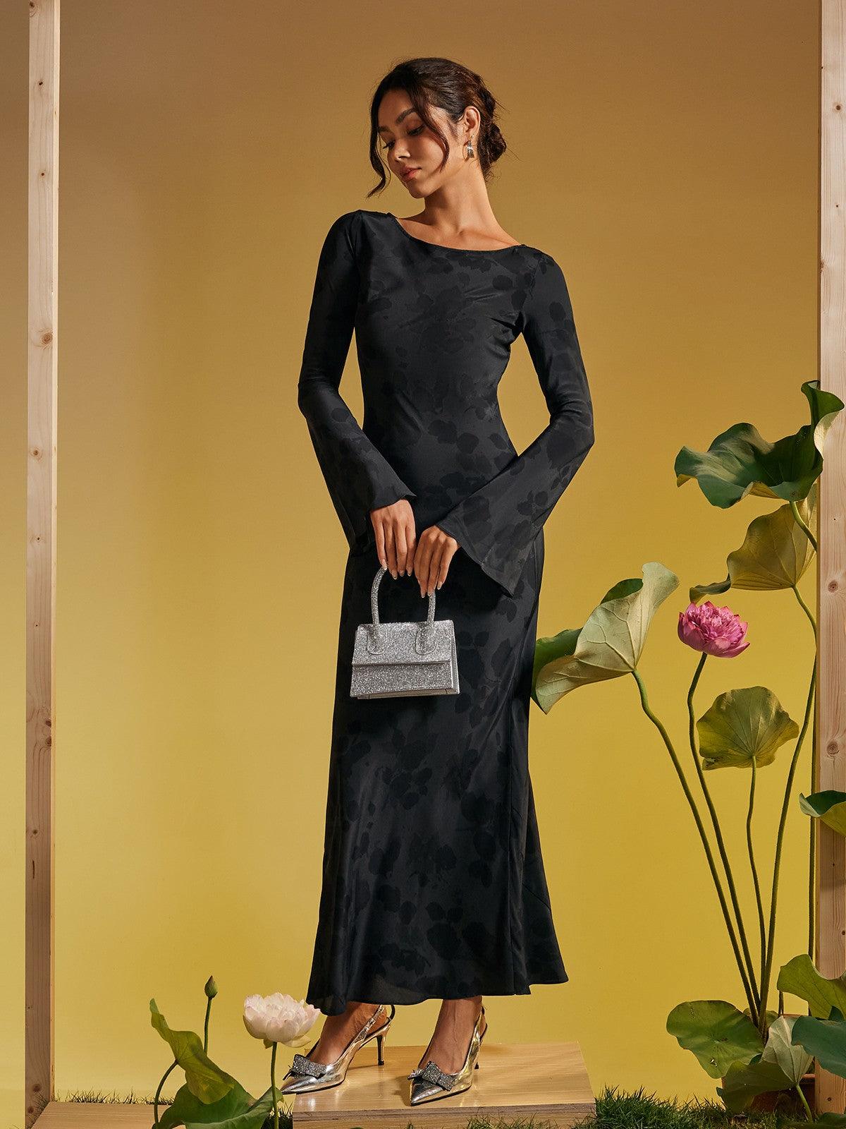 Celi black maxi dress