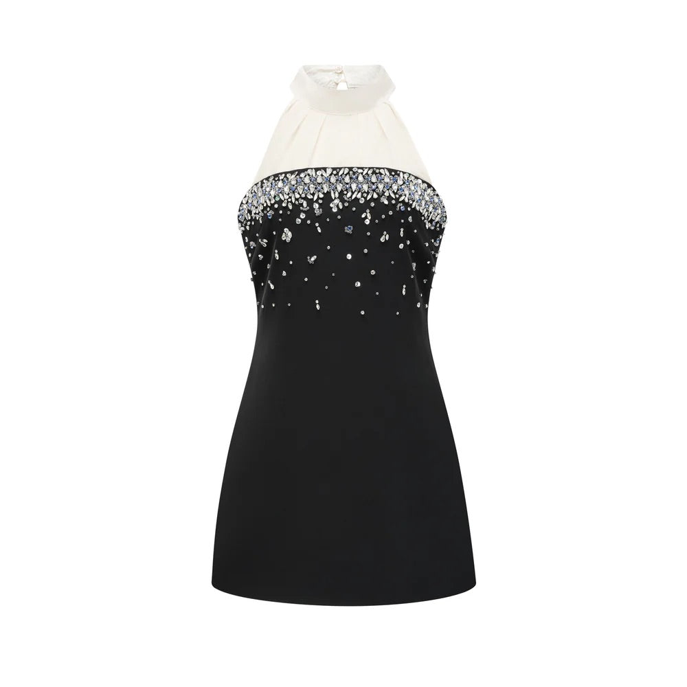 Lulu crystal mini dress