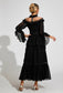 Black lace maxi dress (Preorder)