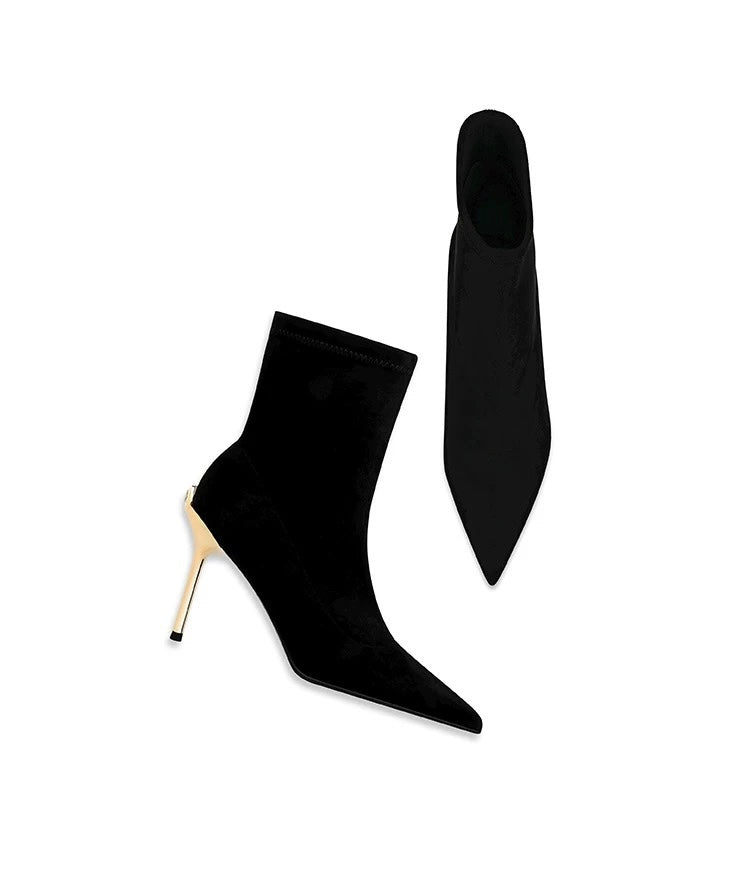Céleste Gold Heel Boots