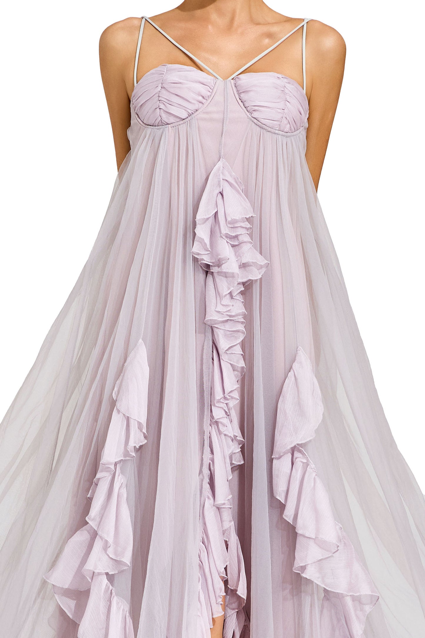 Dream Ruffle Tulle Maxi Dress