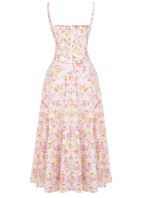 Clarabelle floral midi dress