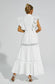 Solange ruffle white maxi dress