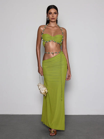 Amara Beaded Maxi Set
