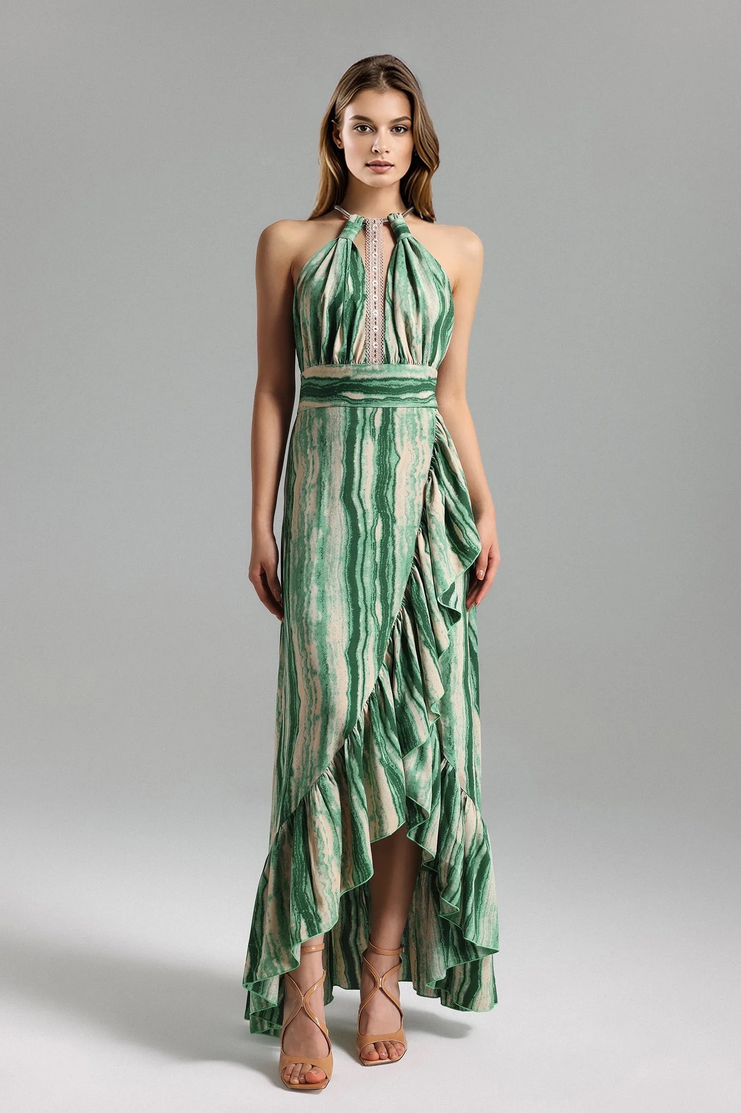 Serela ruffled maxi dress