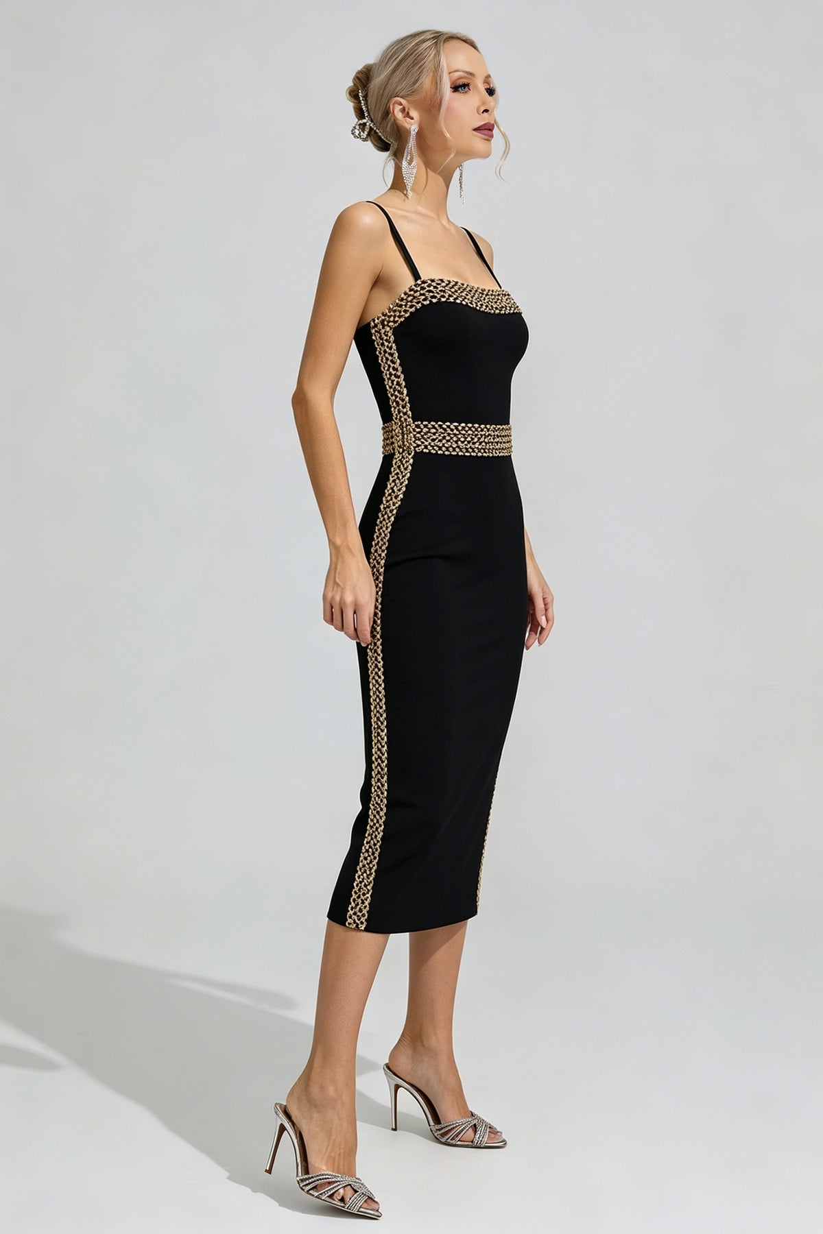 Amara Embellished Midi Dress