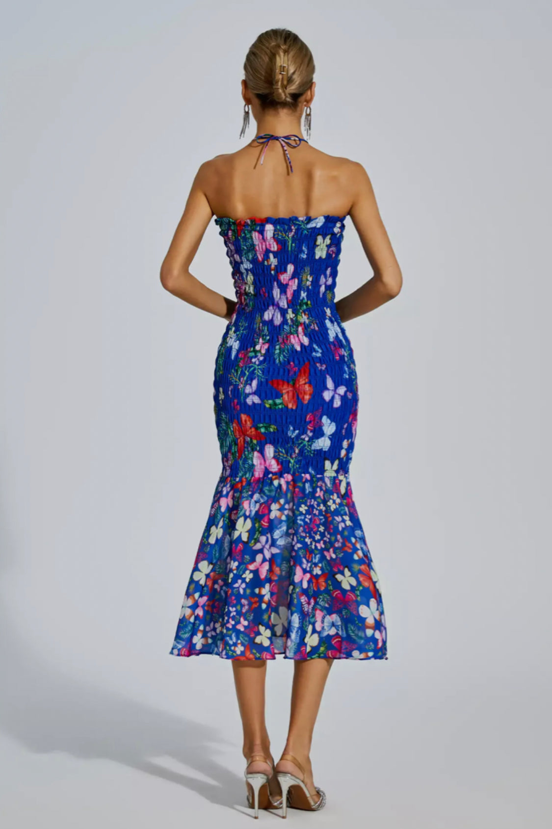 Paloma butterfly midi dress