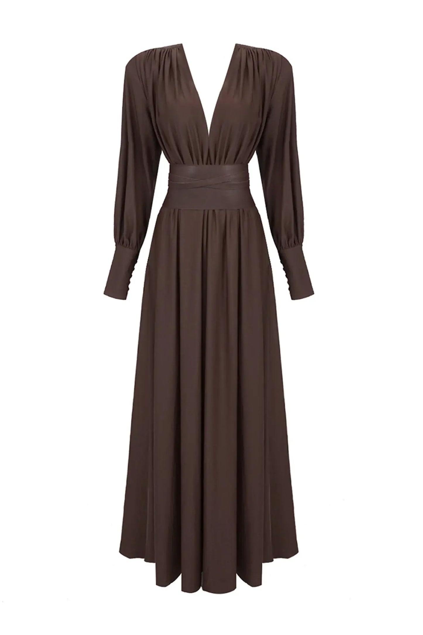 Annabel Brown maxi dress