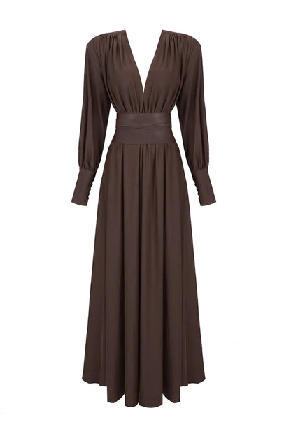 Annabel Brown maxi dress