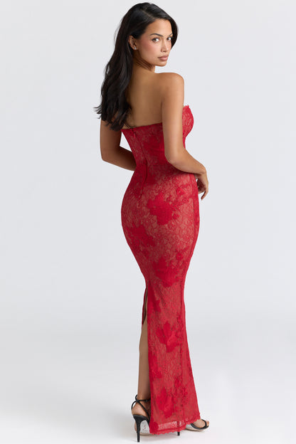 Velora Lace Sculpt Maxi Dress