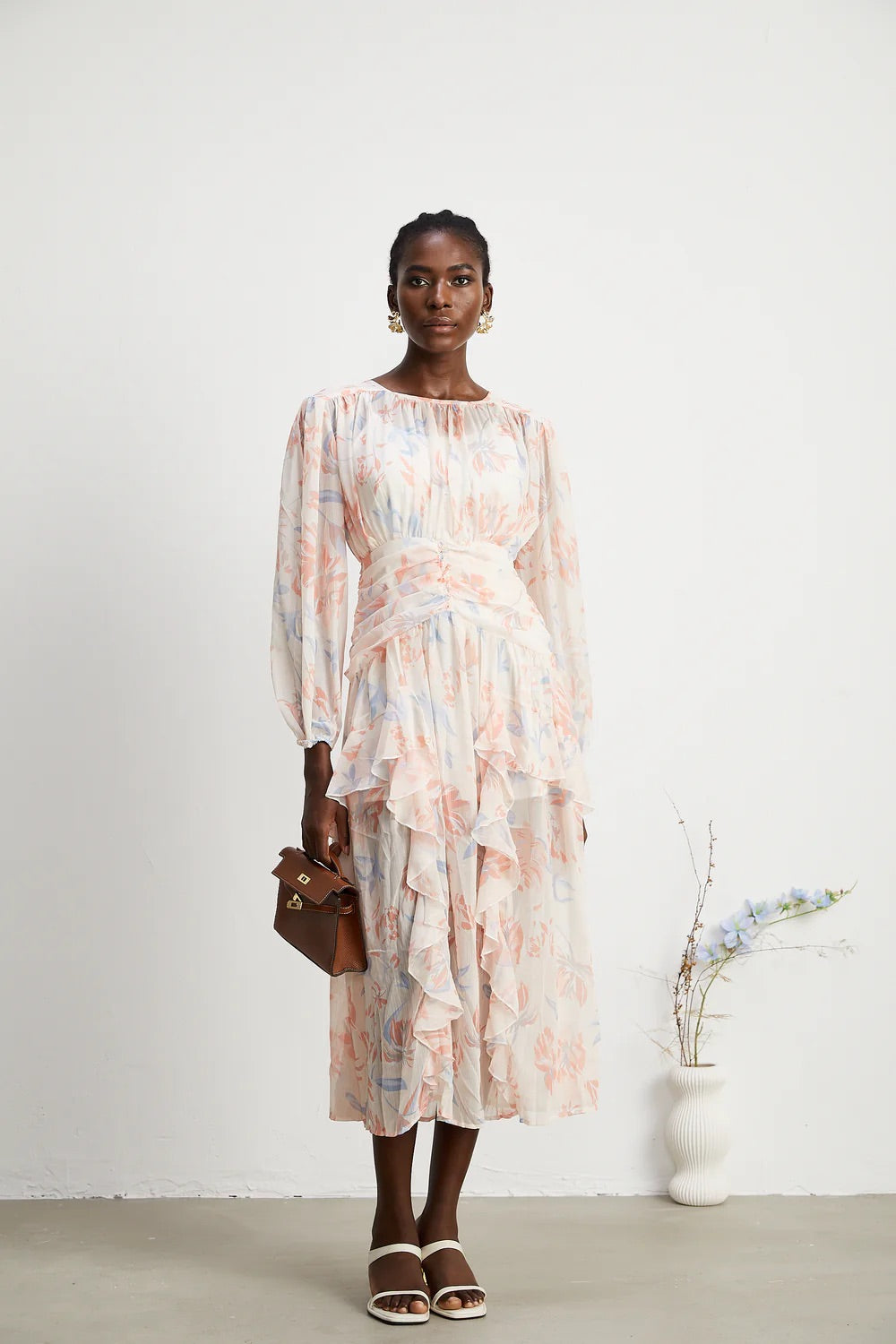 Ilana floral midi dress