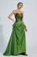 Dulce green bow maxi dress