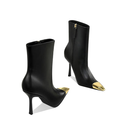 Cléa Metal-Toe Stiletto Boot