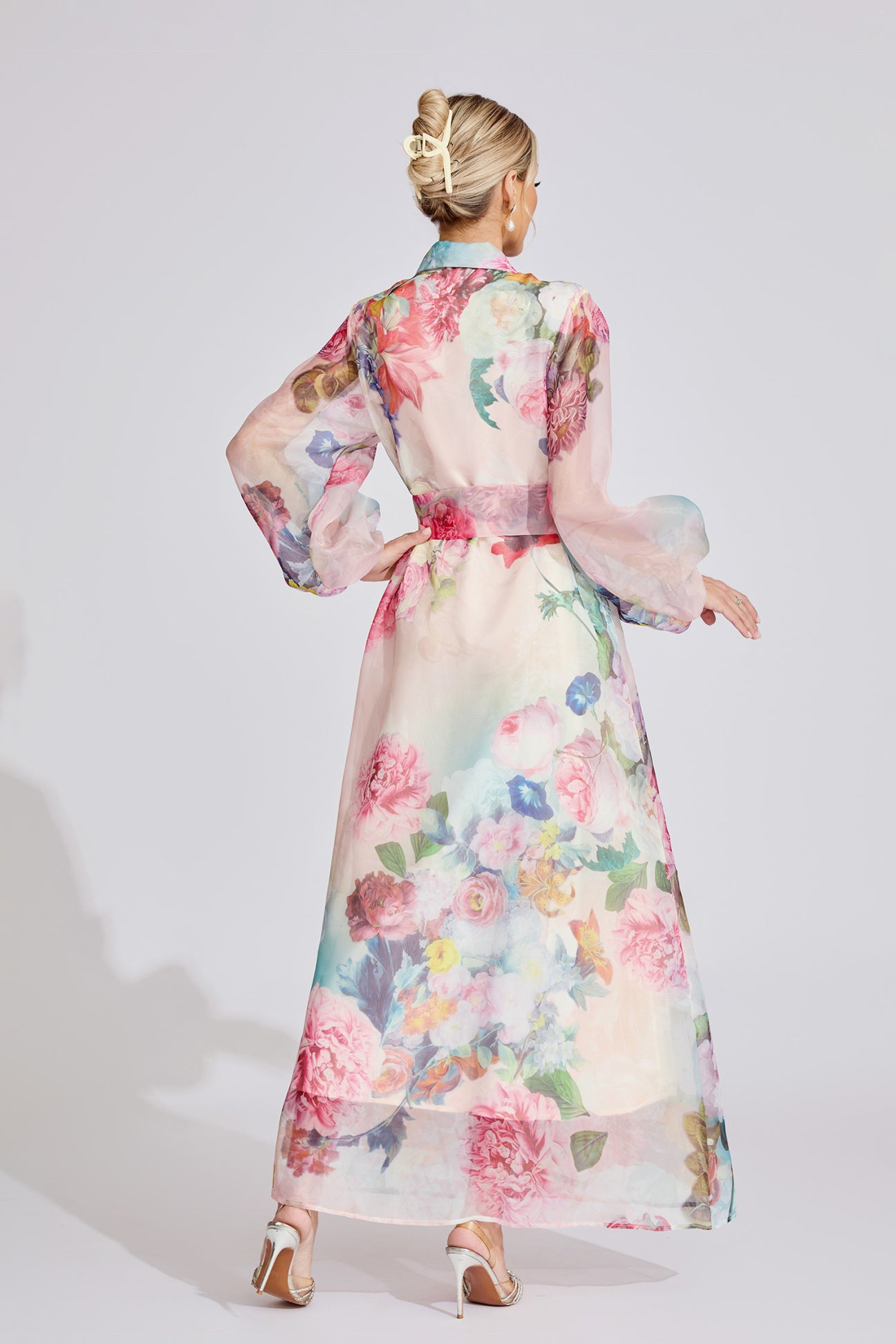 Fleur Royale Maxi Shirt Dress