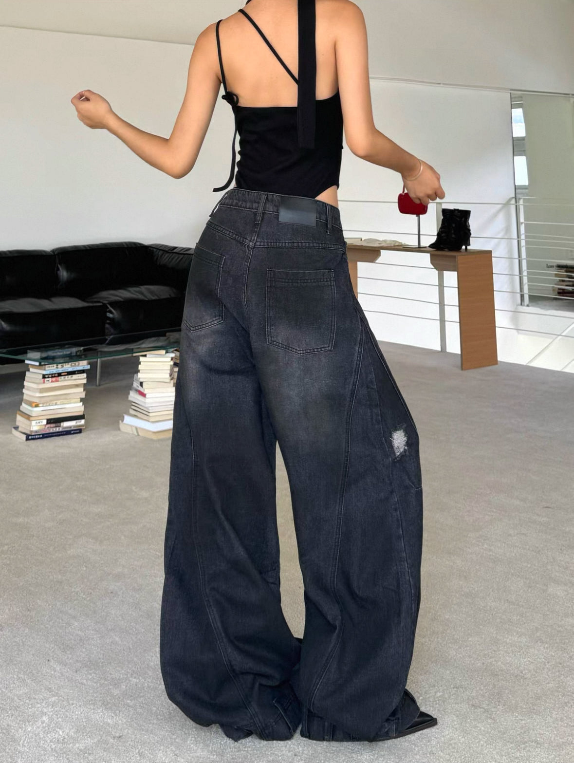 Akari Volume Denim Pants