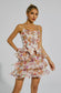 Irma floral ruffle mini dress