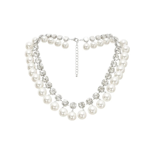 Pearls & crystals necklace