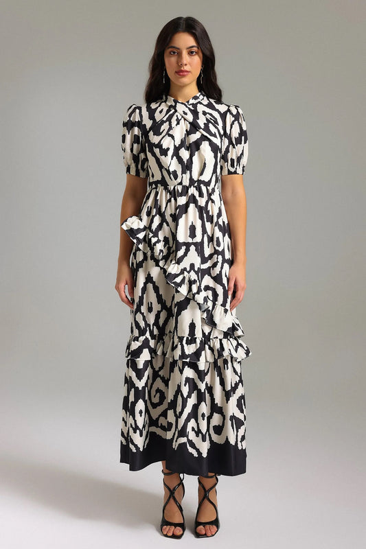 Milda printed maxi dress