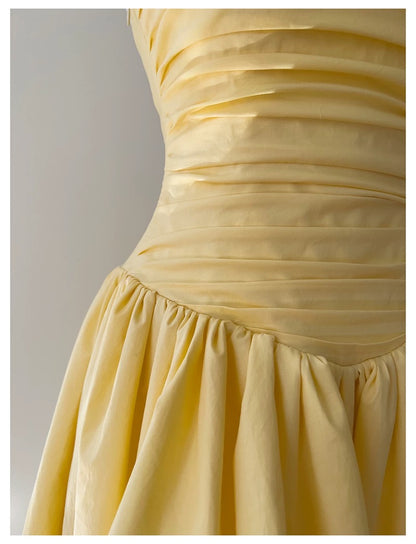 Belle Draped High-Low Gown