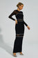 Boyle crystal black maxi dress