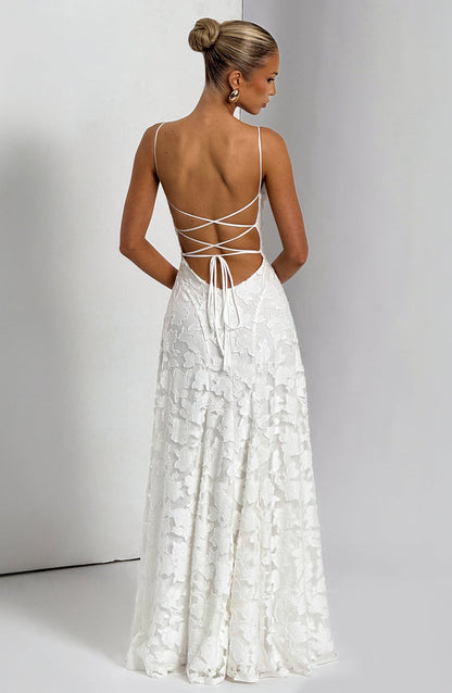 Rosalie Lace Backless Maxi Dress
