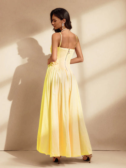 Soleil Flower Embellished Gown