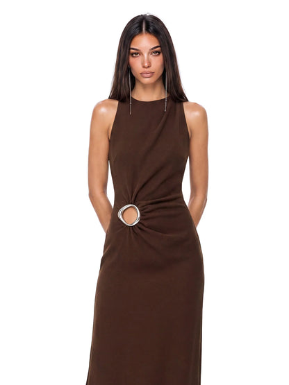 Sorelle Ring Detail Maxi Dress
