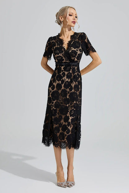 Selene Lace Midi Dress