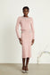 Prisca pink knit top/skirt set