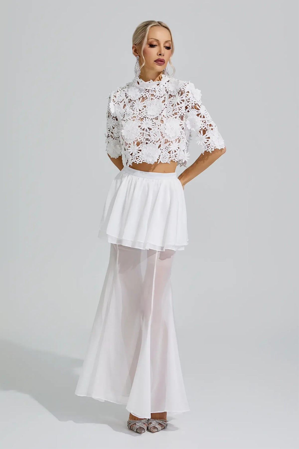 Elara Lace Two-Piece Set