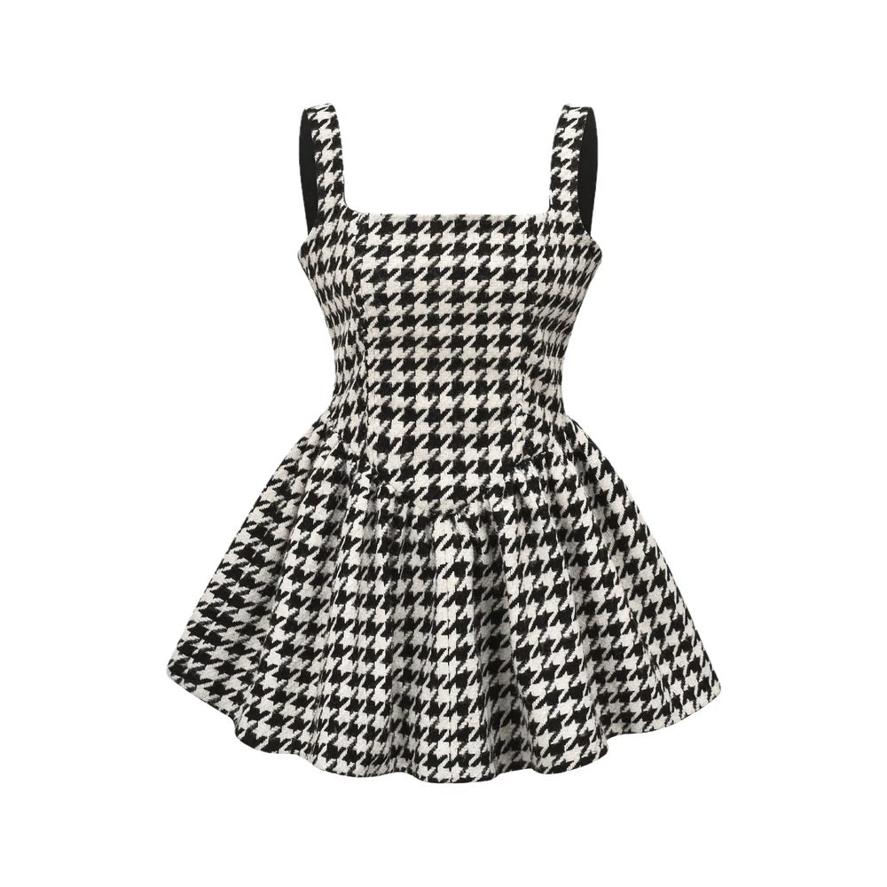 Lison houndstooth mini dress