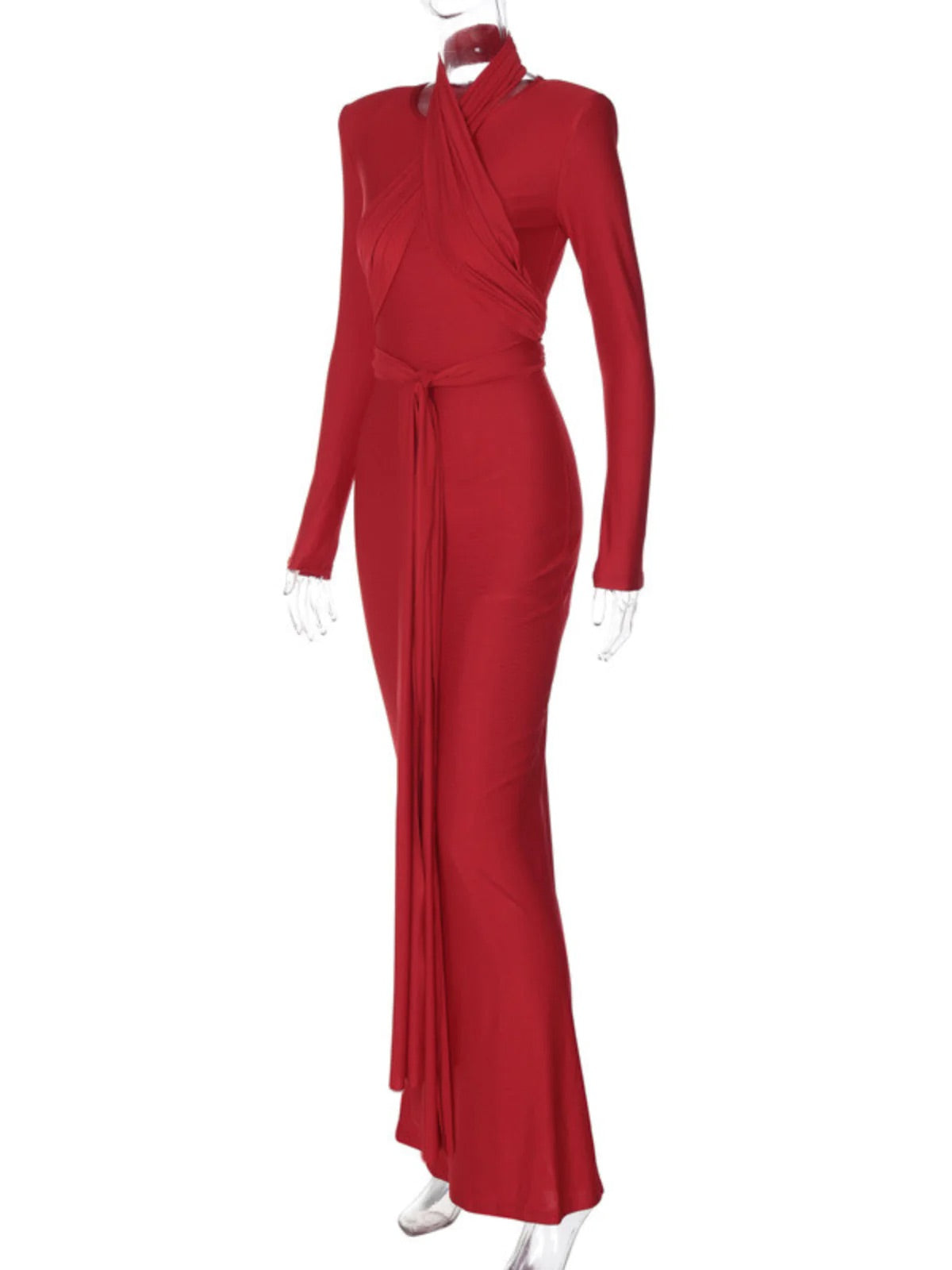 Sia red maxi dress