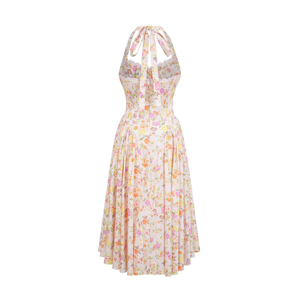 Odette floral midi dress