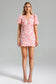 Fawn flower pink mini dress